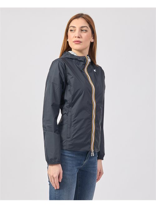 Lily plus reversible women's short jacket K-WAY | K41317W-LILY PLUS.2 DOUBLEB0V